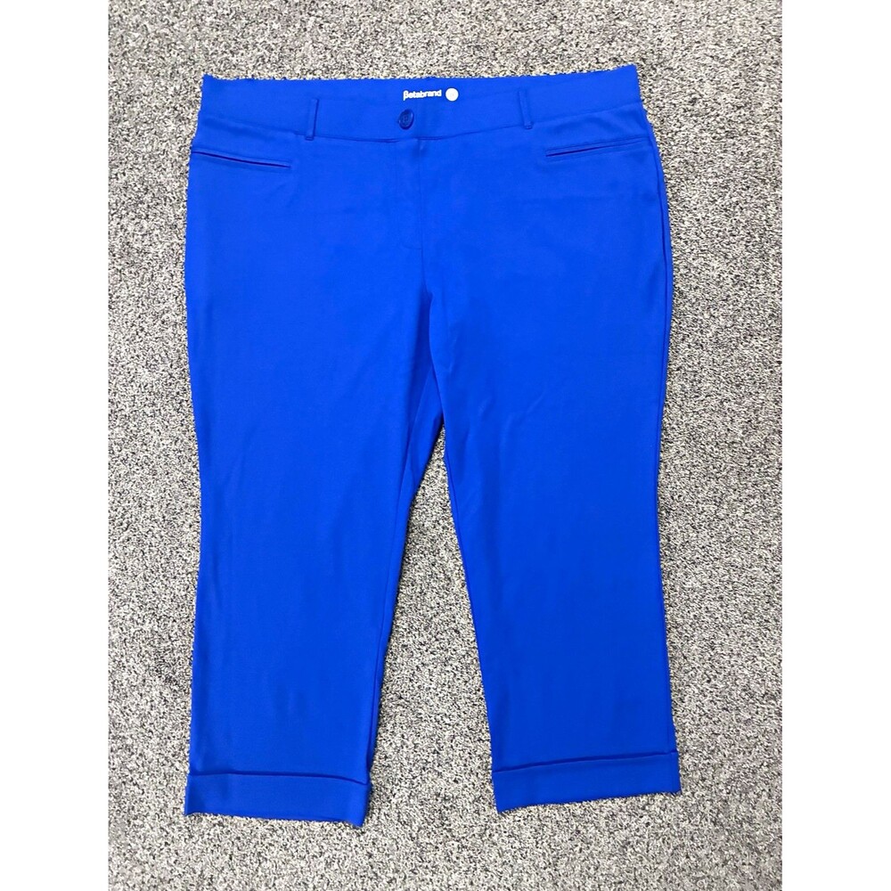 Betabrand Women's Capri Dress Yoga Pants pull-on stretch waist Size 3X Plus
